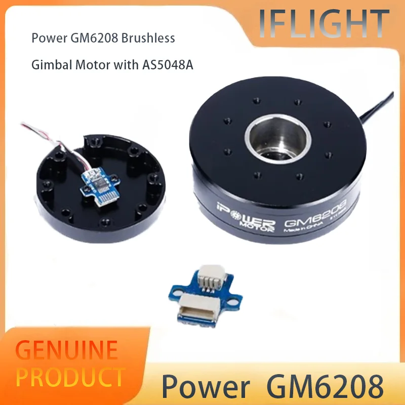 

iFlight iPower Gimbal Motor GM6208-150T UAV pod motor / Turntable Airborne Lidar Pod motor W/ AS5048A Encoder / Encode Alum Case