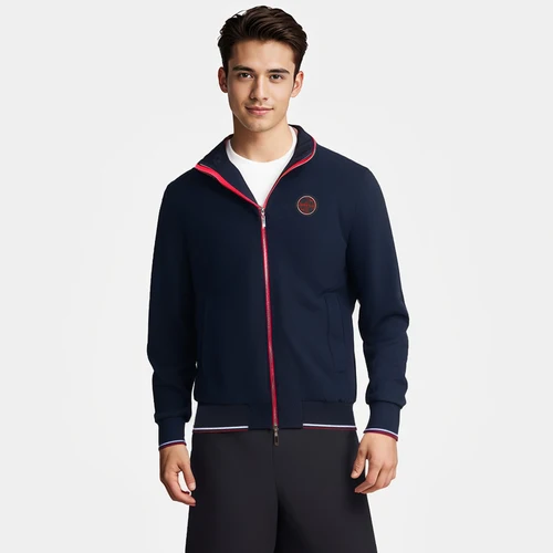 Nueva chaqueta para hombre, chaquetas de béisbol con diseño de cremallera, Tops informales con bolsillo, abrigos de moda para hombre, prendas de vestir, chaquetas holgadas de Otoño Invierno