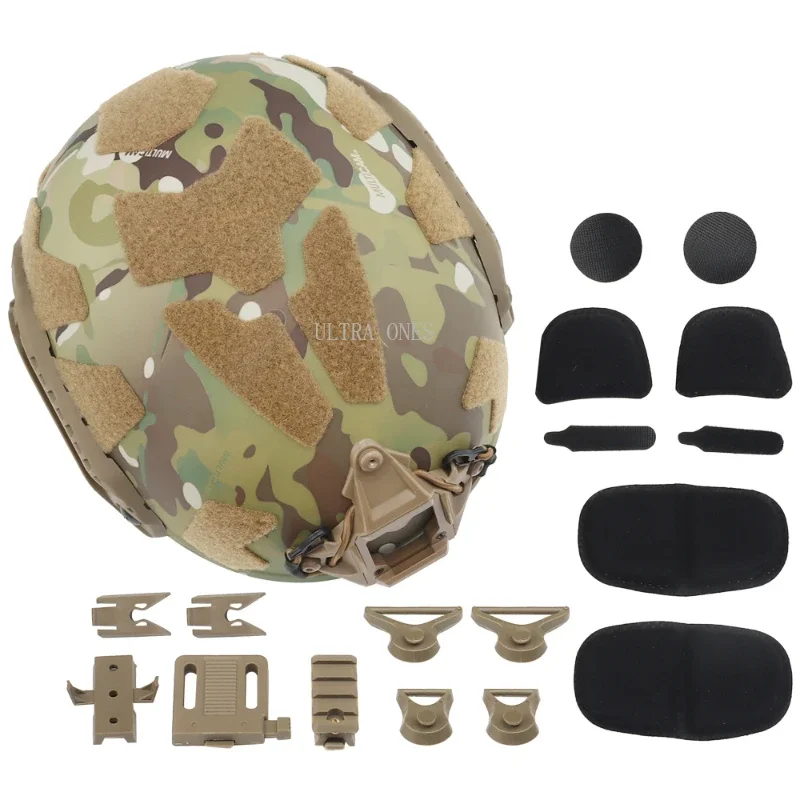 Tactical FAST Helmet Adjustable CS Wargame Airsoft Protection Sports Helmets with Soft Pads Hunting Paintball Shooting Helmet