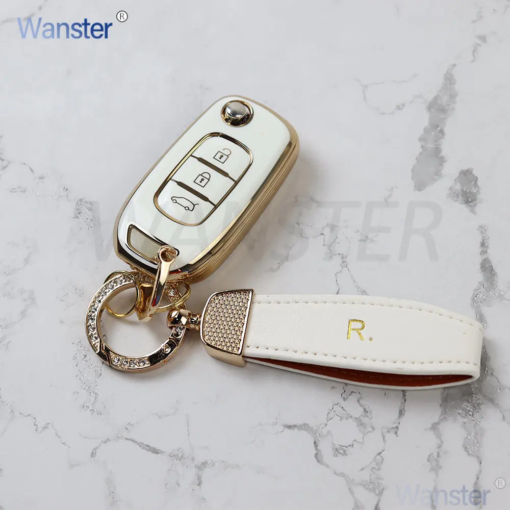 3 Buttons TPU Car Key Case Fob Cover Holder for Renault Duster Megane Duster Sandero Kangdoo Captur Twingo Arkana Clio 5 Logan
