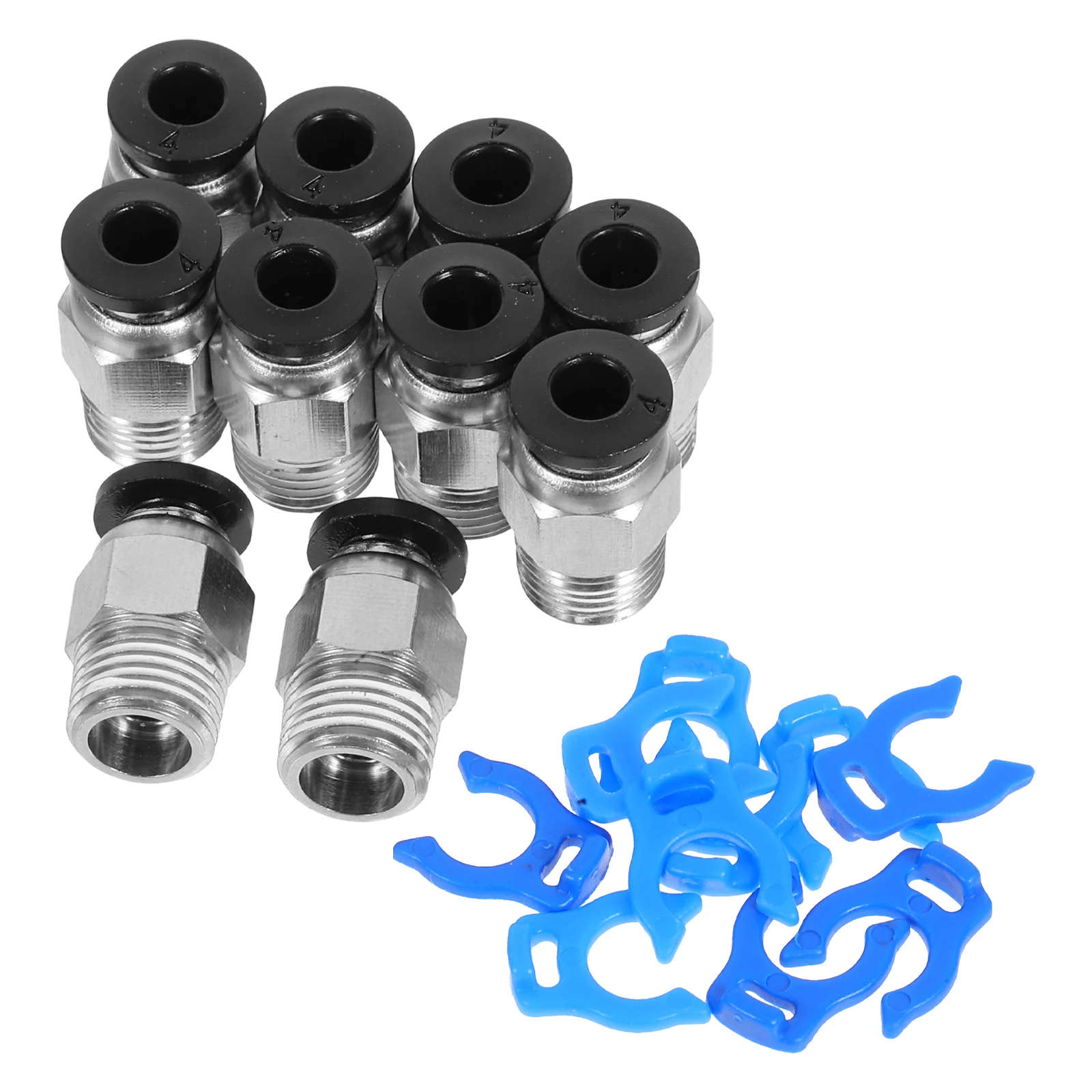 

10 set Pneumatic Quick Connect Fittings M10 Thread Connector Air Hose Coupler Plastic Metal 3D Printer Parts Efficient Stable