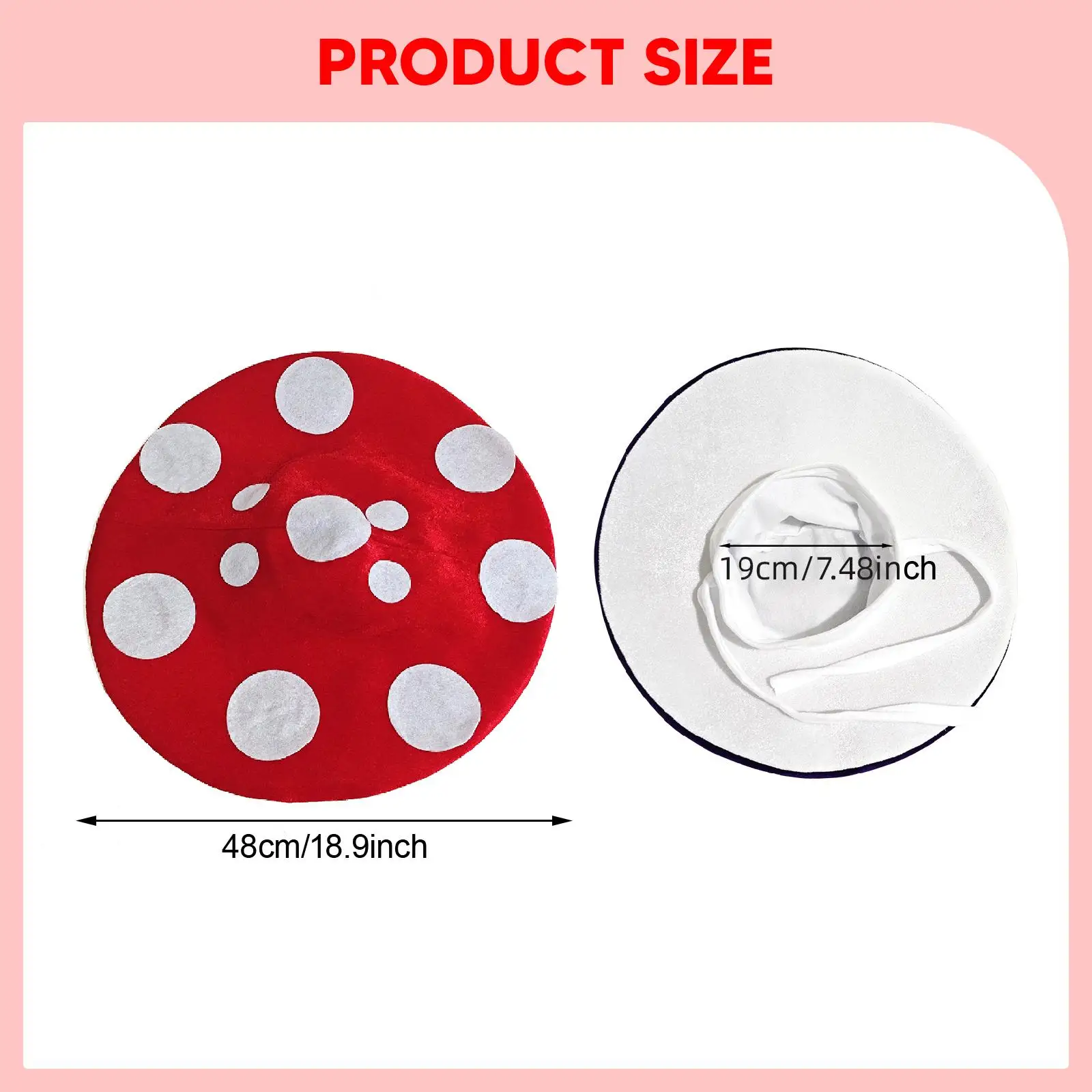 Paddestoel Hoed Prop Halloween Kostuum Cosplay Accessoire voor Vakantie Cosplay Party