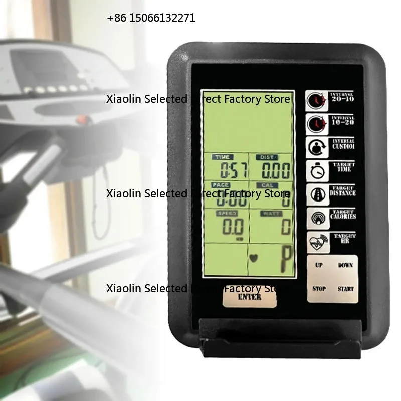 

Air Bike Computer LCD Screen Digital Fan Bicycle Exercise Machine for Workout Treadmills Exercise Data Watts Time