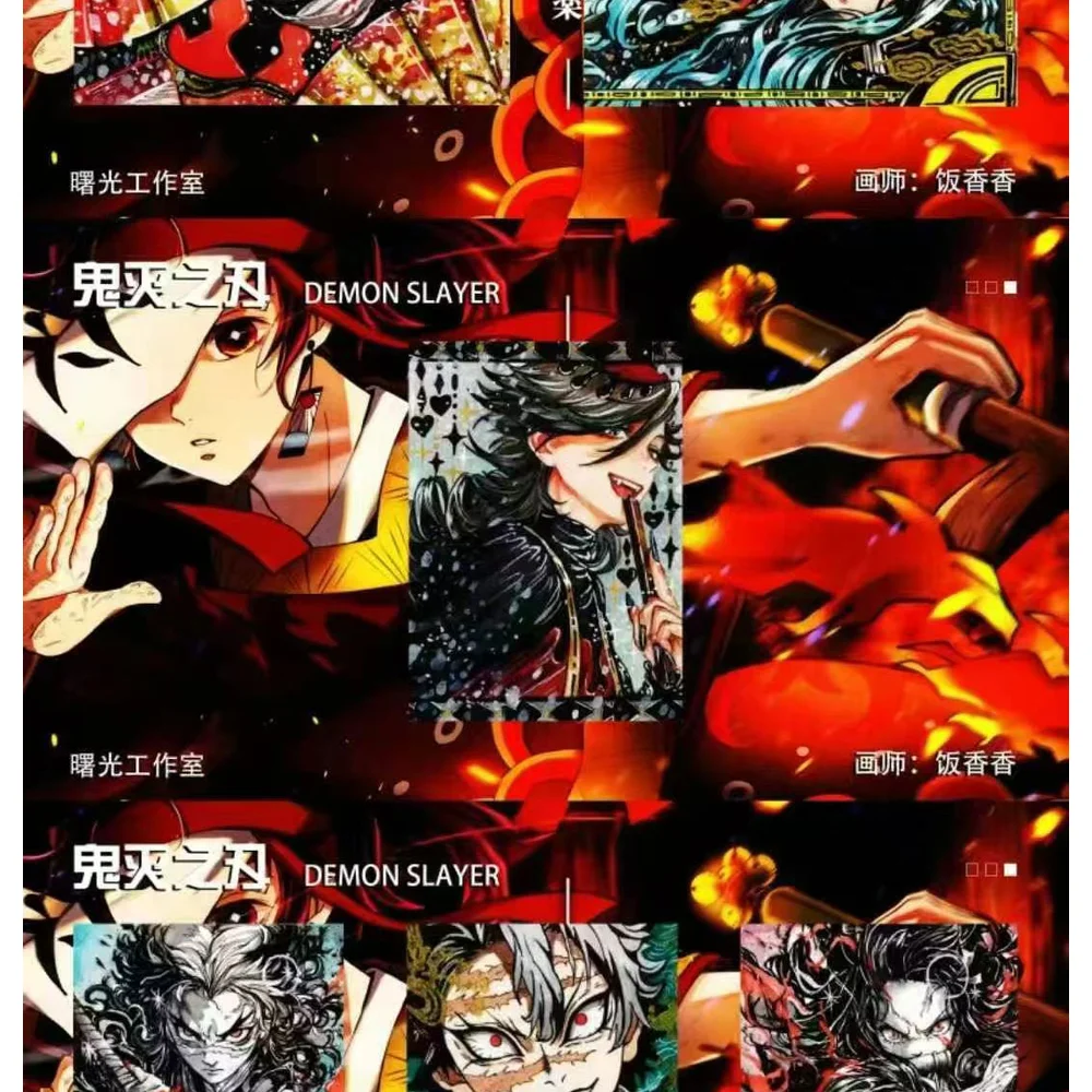 New case Hand drawn card wholesale Demon Slayer card Tanjirou Kamado Nezuko Character Collection Card Children Toy Gift