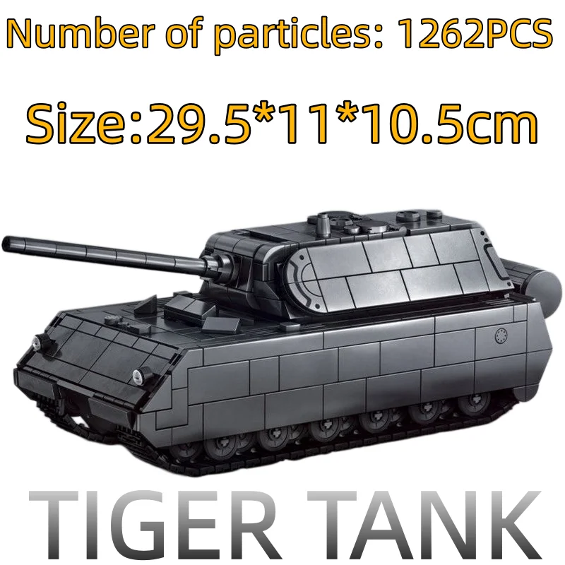 

Le Yi New Product Rat-Type Heavy Tank Puzzle Assembly Building Model Desktop Decoration Toy Gift