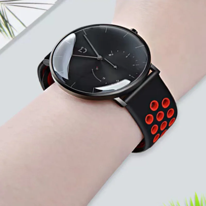 22mm 20mm watch Band for Samsung Galaxy Watch 7-6-5-pro-4-Classic/active 2 40/44MM Silicone bracelet Huawei GT 4-3-2e-pro strap