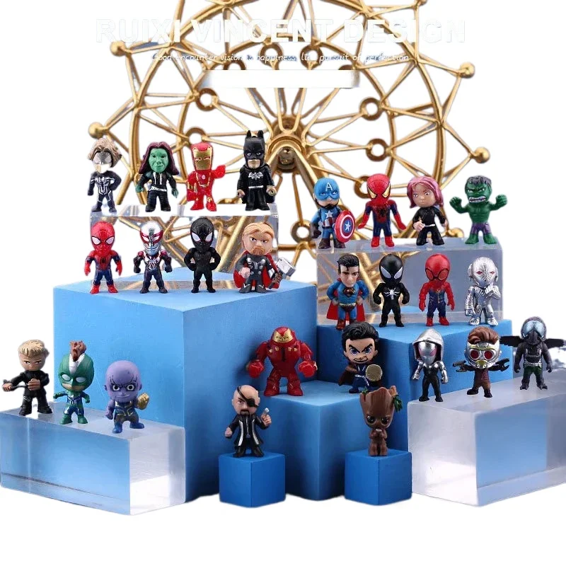 Capsule Toys the Avengers Hulk Thor Spider Man Venom Captain Decoration Collection Action Figure Toy Xmas Fans Gift - view 3