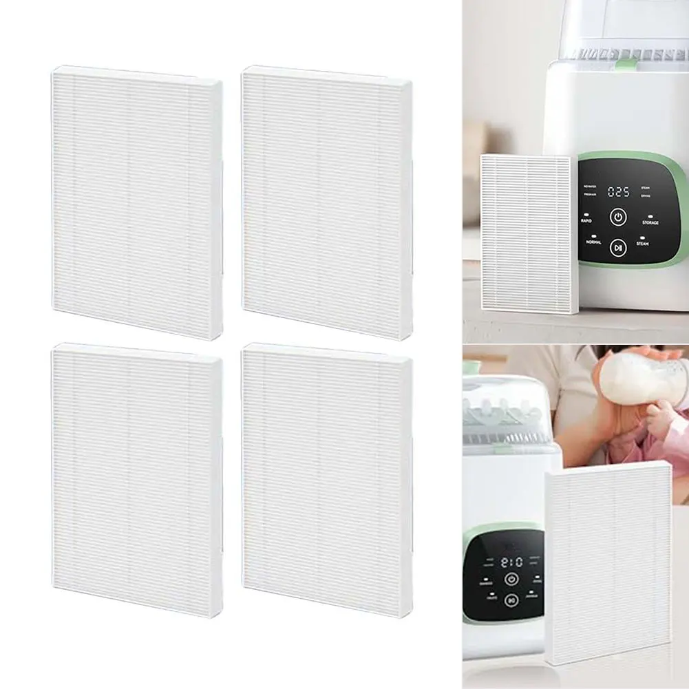 Replacement Air Filter Pack 4 for KleanPal Pro For Baby Bottle Washer HEPA Style PE PET Material Keep Washer Clean