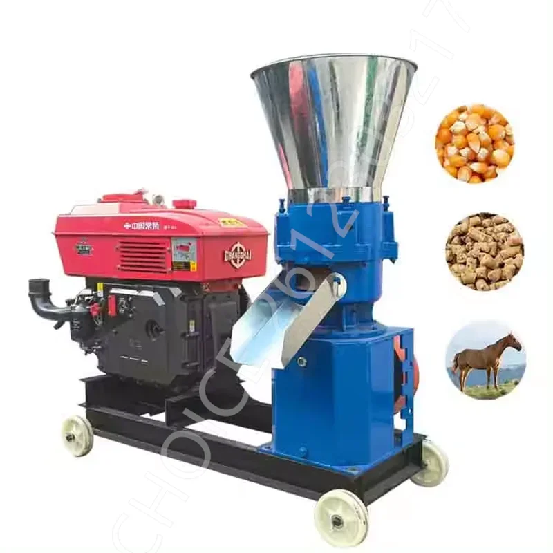 

Straw Stalk Pellet Machine Livestock Food Miller Extruder Equipment Farm Use Small Poultry Animal Feed Pellet Pelletizer