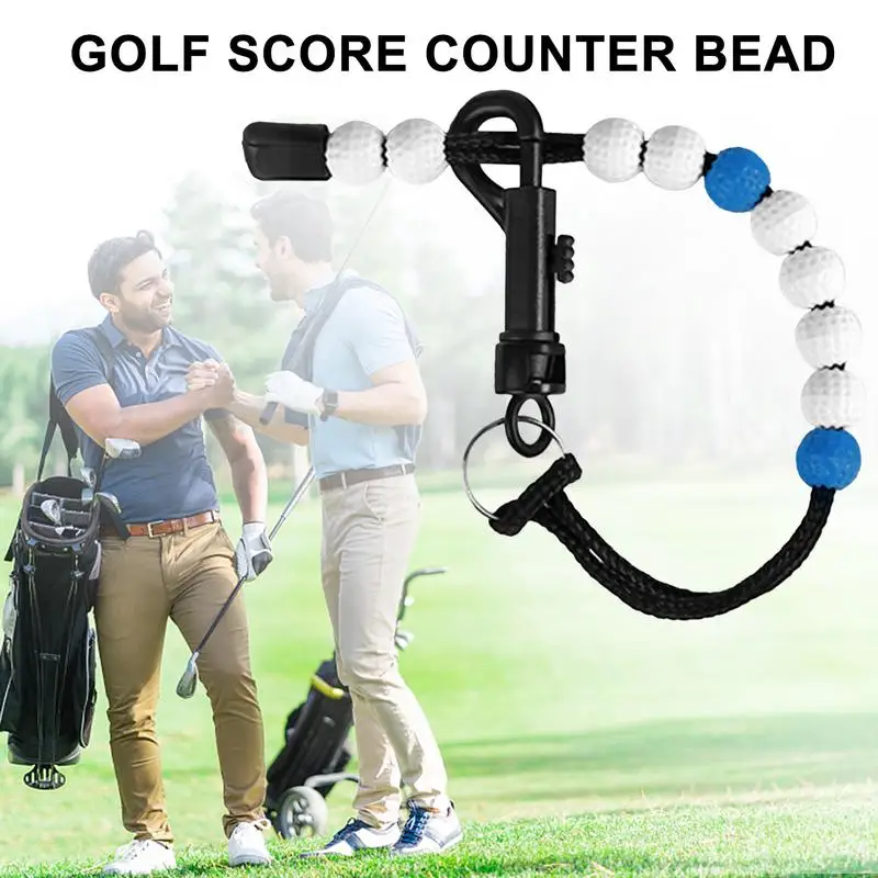 Golf Beads Golf Score Counter Beads Golf Counter With Clips Golf Score Counter For Efficient Tracking Ideal For Backpack