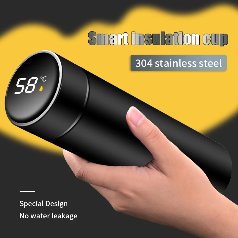 Smart Digital Thermos Wasser flasche Edelstahl Vakuum flasche Kaffee Thermo becher isoliert Wasser flasche Becher Trinkbecher