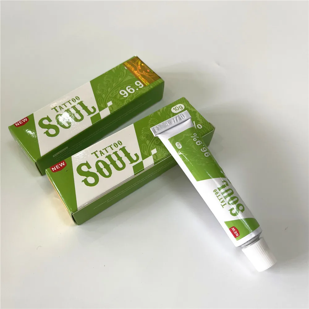 New Arrival 96.9% Green SOUL Tattoo Cream Before Permanent Makeup Piercing Eyebrow Lips Body Skin