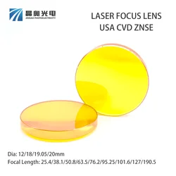 USA CVD ZnSe Focus Lens Dia.12/18/19.05/20mm CO2 Laser Plano-Convex Lens for Laser Marking Cutting Engraving Machine