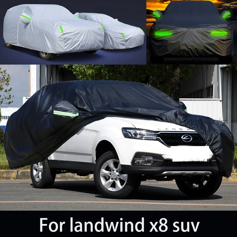 

For landwind x8 suv auto anti snow, anti freezing, anti dust, anti peeling paint, and anti rainwater.car cover protection