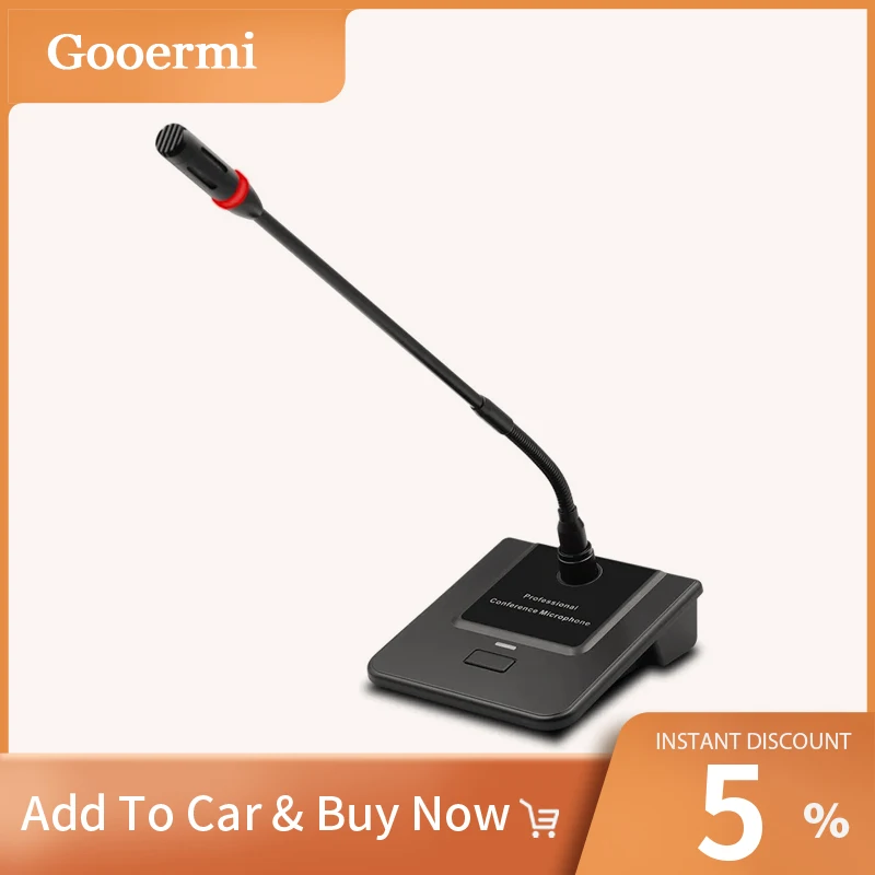 

Gooermi-H18 Hot Sell New Design Wired Condenser Gooseneck Conference Microphone For Interview Speech