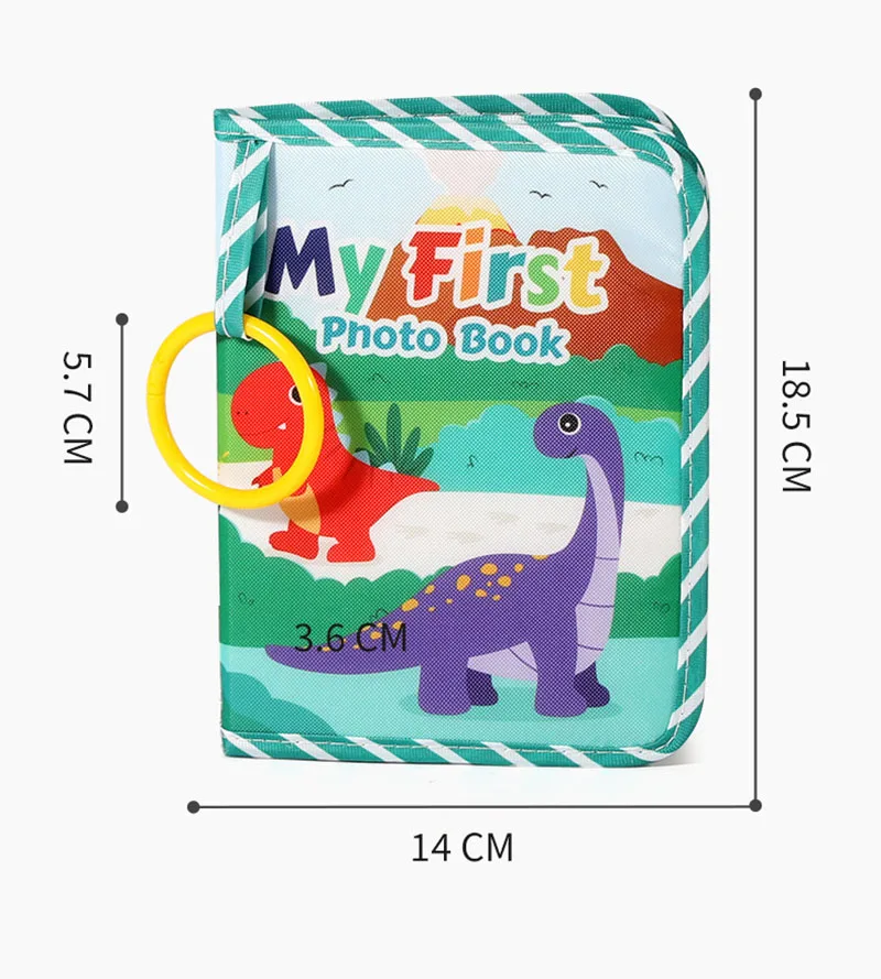 Livro de pano das crianças imagem do bebê foto quebra-cabeça álbum de crescimento álbuns de fotografia de tecido da criança brinquedos do bebê