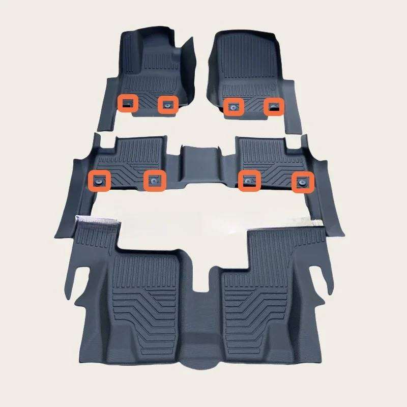 Car Floor Mat for Mercedes Benz GL GLS Class 320 350 400 450 500 550 X164 X166 2006-2025 TPE 3D TPECar Foot Mat Waterproo view 2