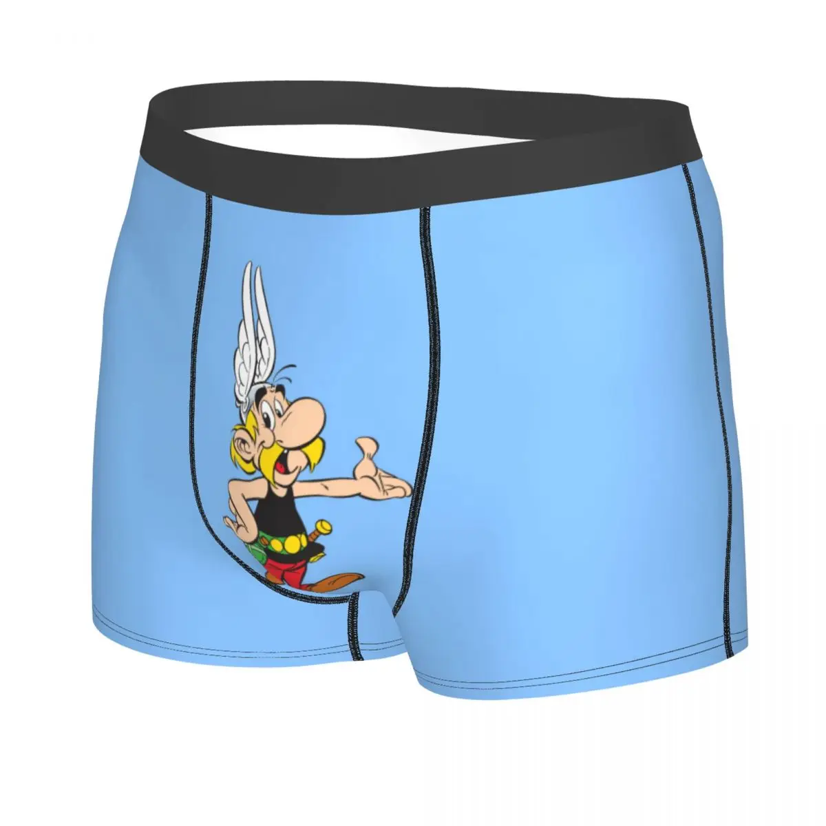 Custom Fashion Asterixs And Obelixs Adventure Comic Boxers Shorts Panties Male Underpants Breathable Briefs Underwear