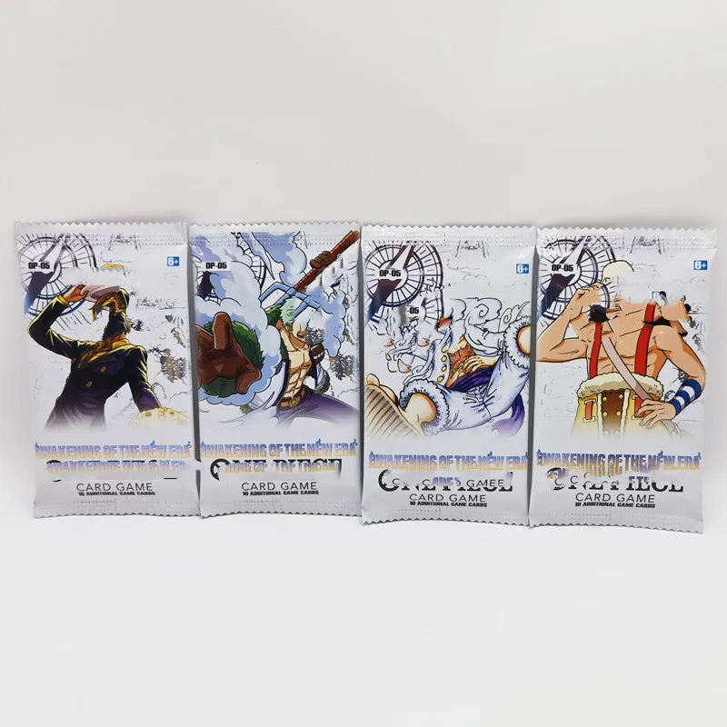 300 unids/caja nueva tarjeta de una pieza Anime inglés Tcg mono D Luffy Zoro Shanks regalo comercial juego de dibujos animados colección de tarjetas de juguete