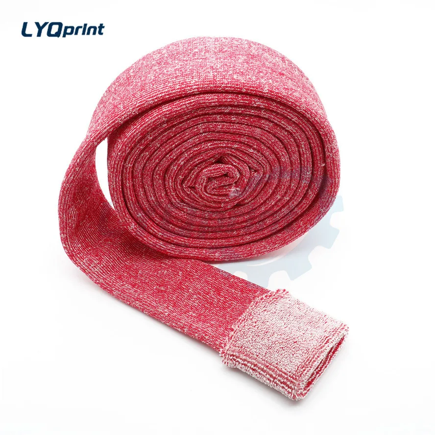 Best Quality 45MM 60MM Width Red Roller Cloth For Printing Machine Parts Cloth