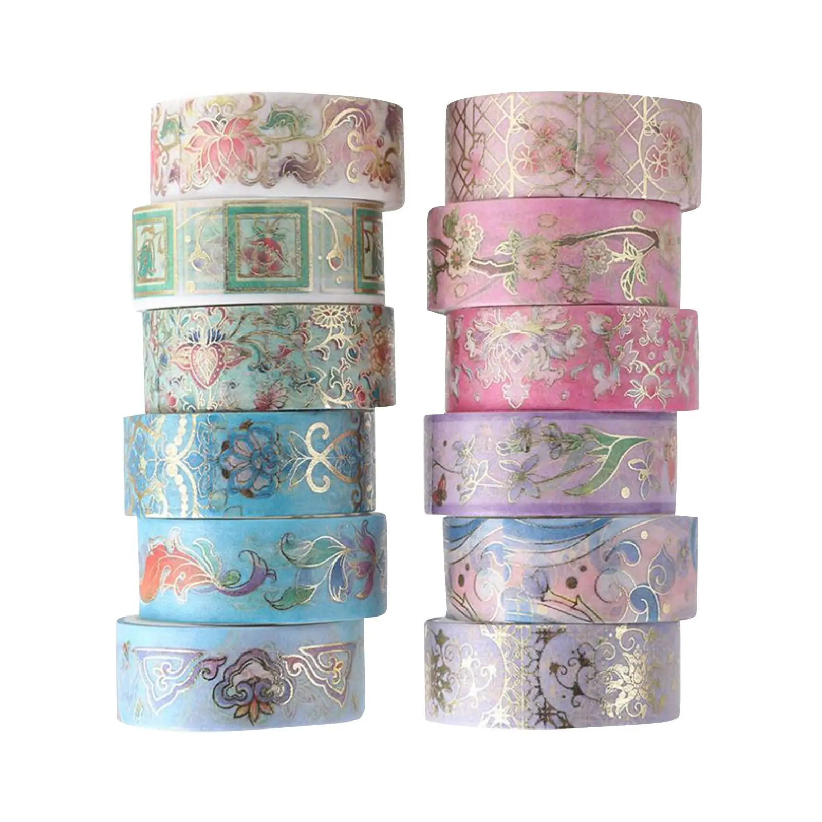 12 Pieces Sticker Tapes Crafts DIY for Calendars Party Decorations Gift Wrap