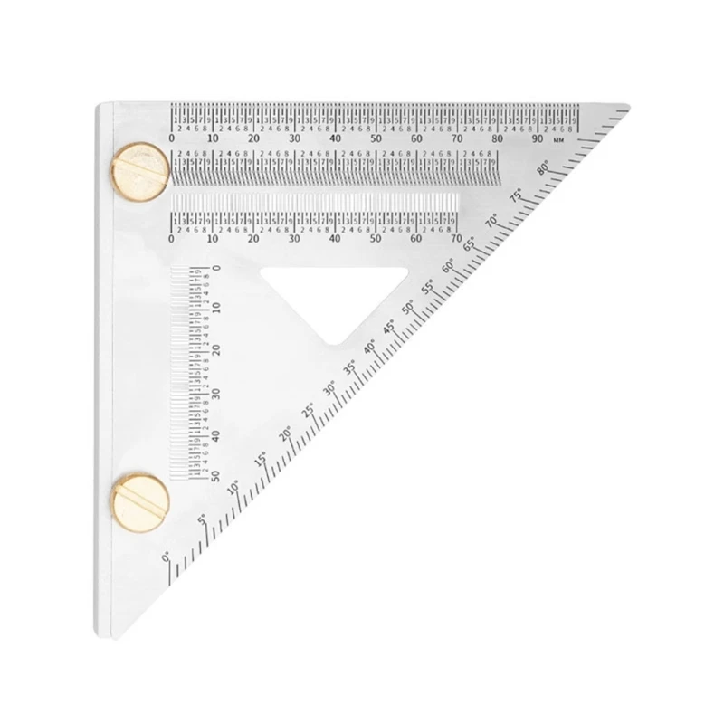 2024 New Neutral Steel Sqaure Ruler Marking Tool for Detailed Woodwork Measurements