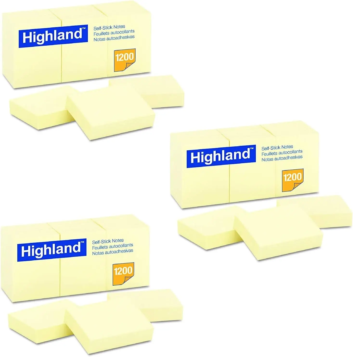 

Self-Stick Notes 1.5x2 Inch Yellow 100 Sheets Pack of 36 for Light-Duty Repositionable Notes