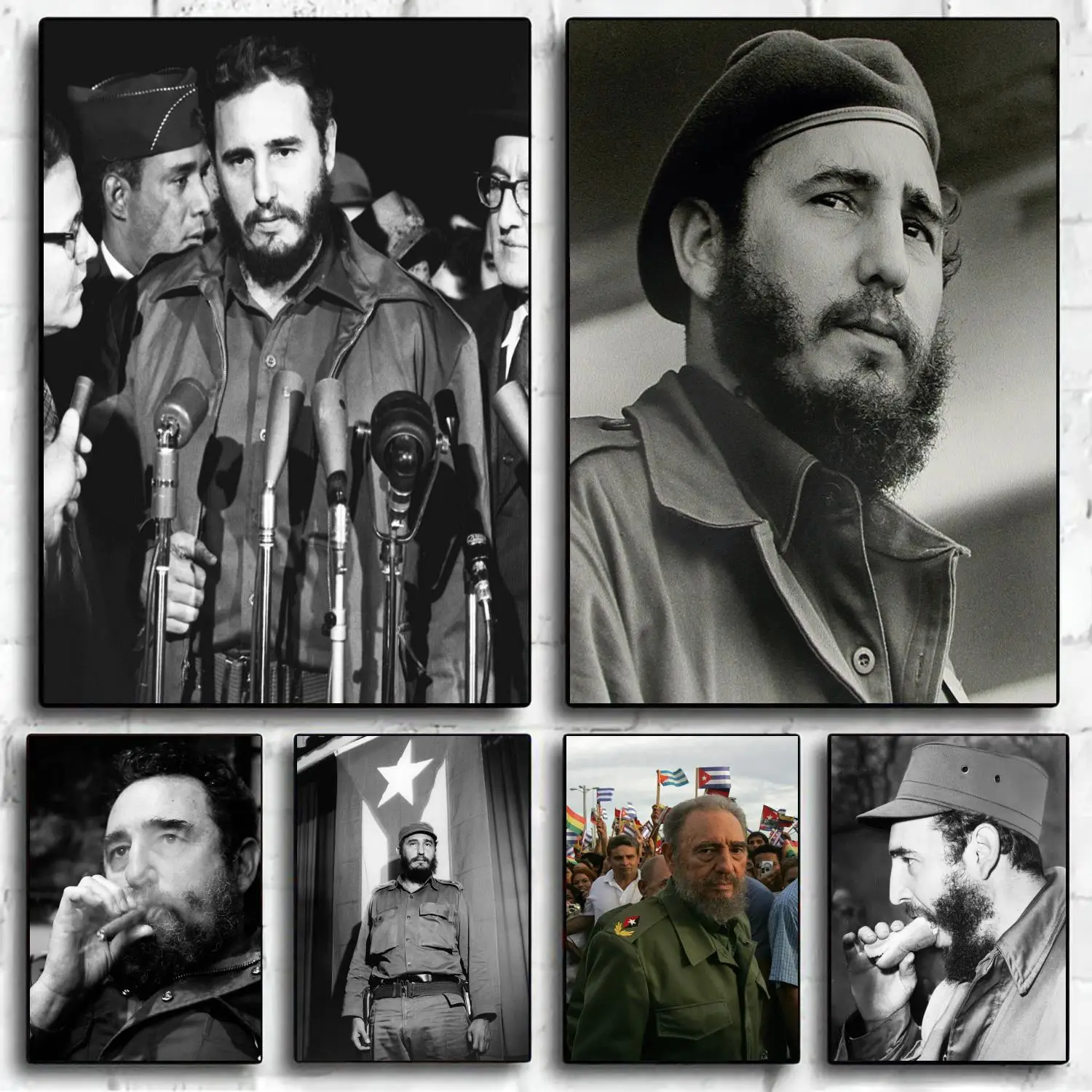 fidel castro Poster Decorative Painting Canvas Poster Wall Art Living Room Posters Bedroom Painting