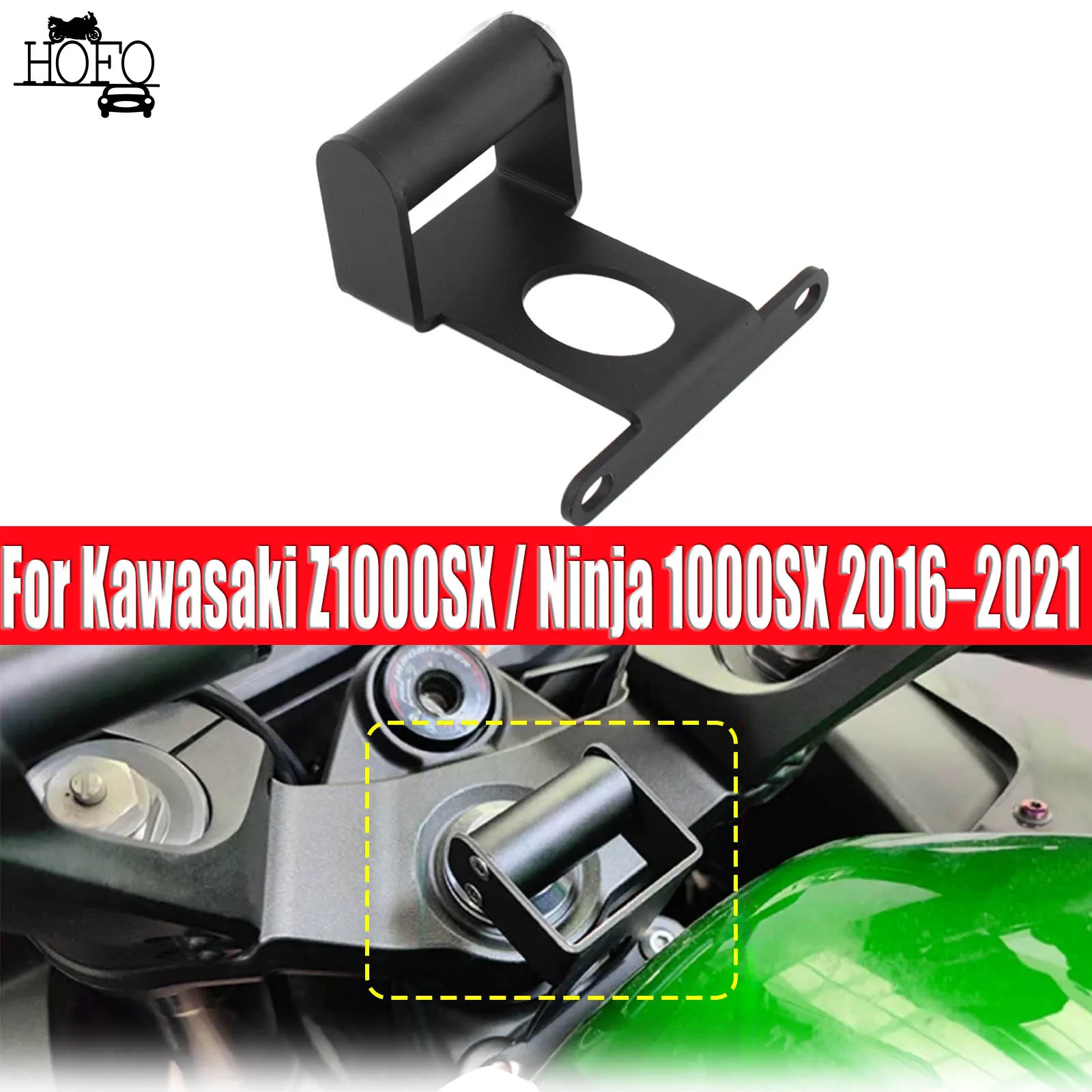 For Kawasaki Z1000SX / Ninja 1000SX 2016–2021 Mobile Phone GPS Navigation Plate Bracket