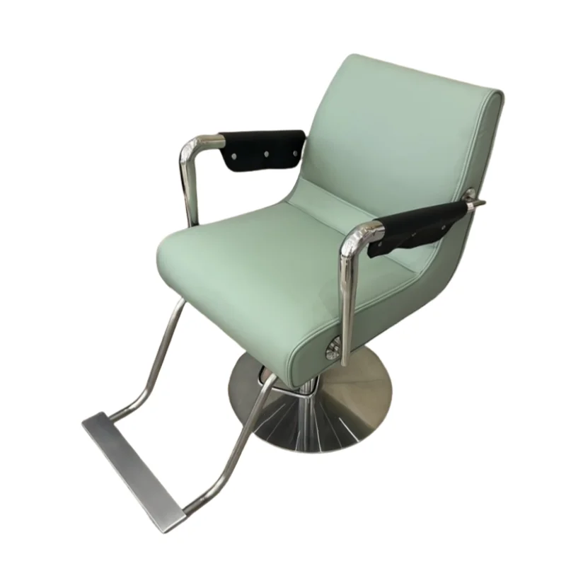 كرسي حلاق معزز متين، كرسي صالون مبطن داعم لتصفيف الشعر في استوديو مساحة التجميل، كرسي هيدروليكي لأثاث الصالون