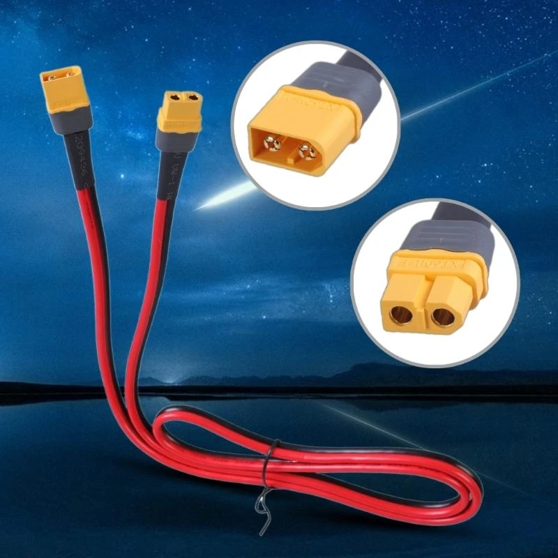 XT60 Connectors Адаптер 12AWG Удлинительный кабель VEDS ADAPTE для RCS Lipos Battery 83CF