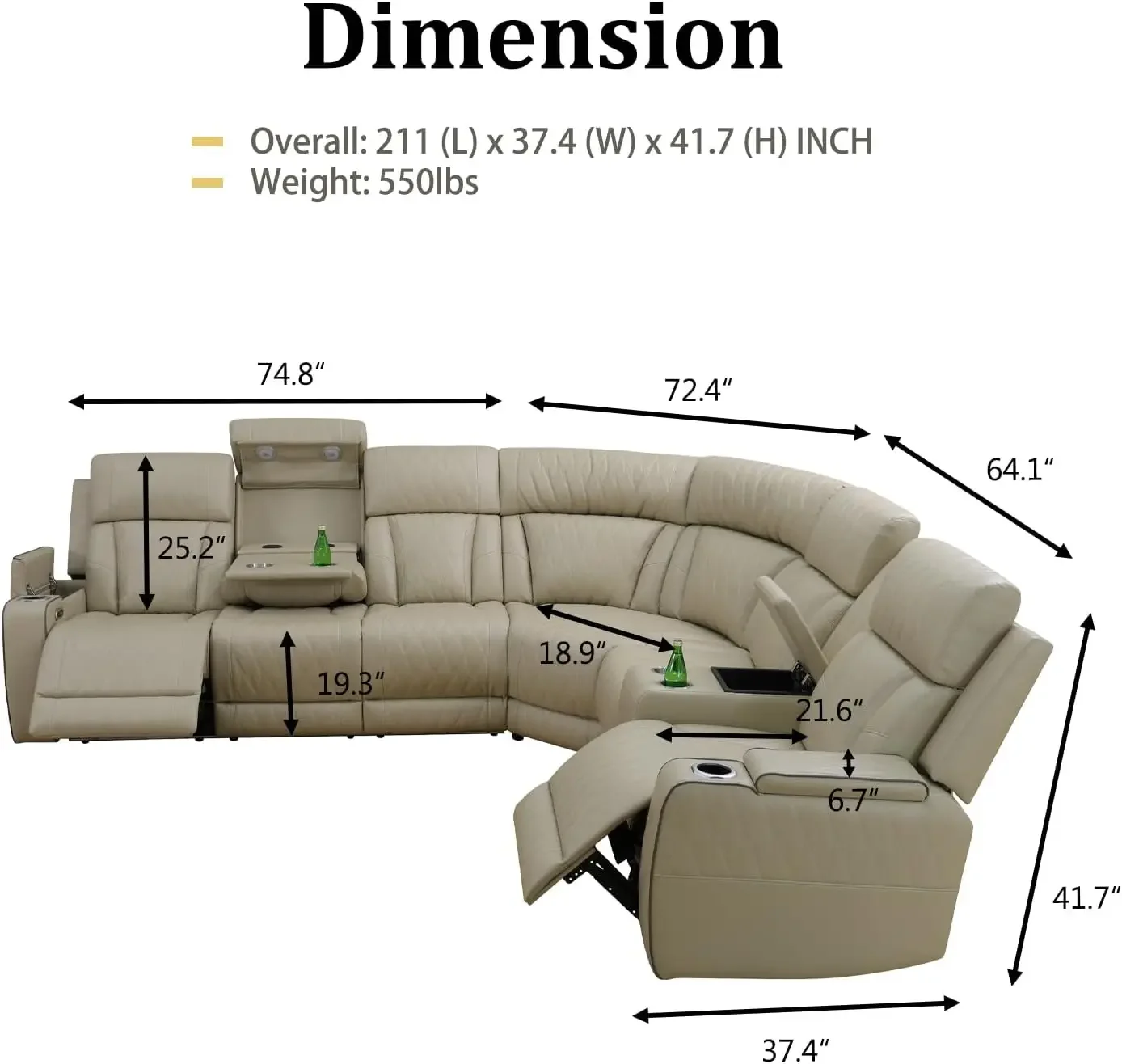 Power Reclining Sectional Sofa with USB Chargers and Storage Console 8 S7229bdf4da3d4337af9f7908d711f4467 Power Reclining Sectional Sofa with USB Chargers and Storage Console