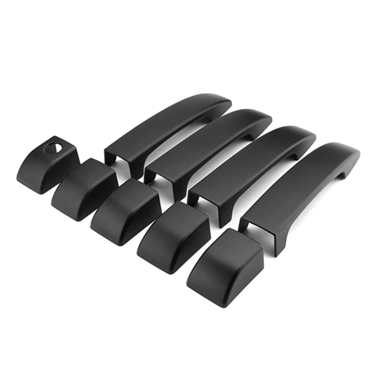 

Matt Black Car Door Handle Covers Exterior Door Handles Trim for Land Rover Range L322 2002-2012