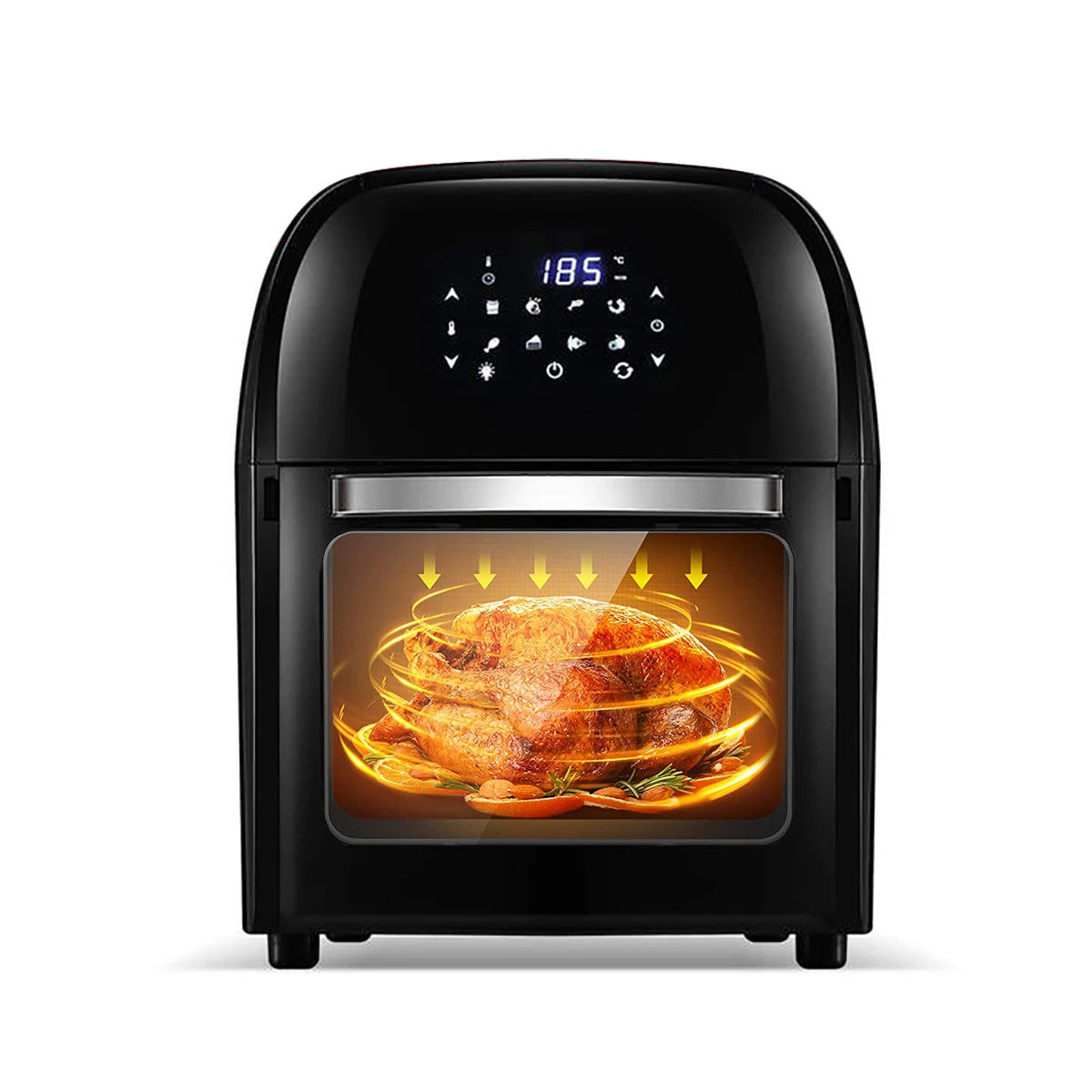 New Model House hold Electric Digital Smart 12l Single Basket Air Fryers with Visible Window view 2