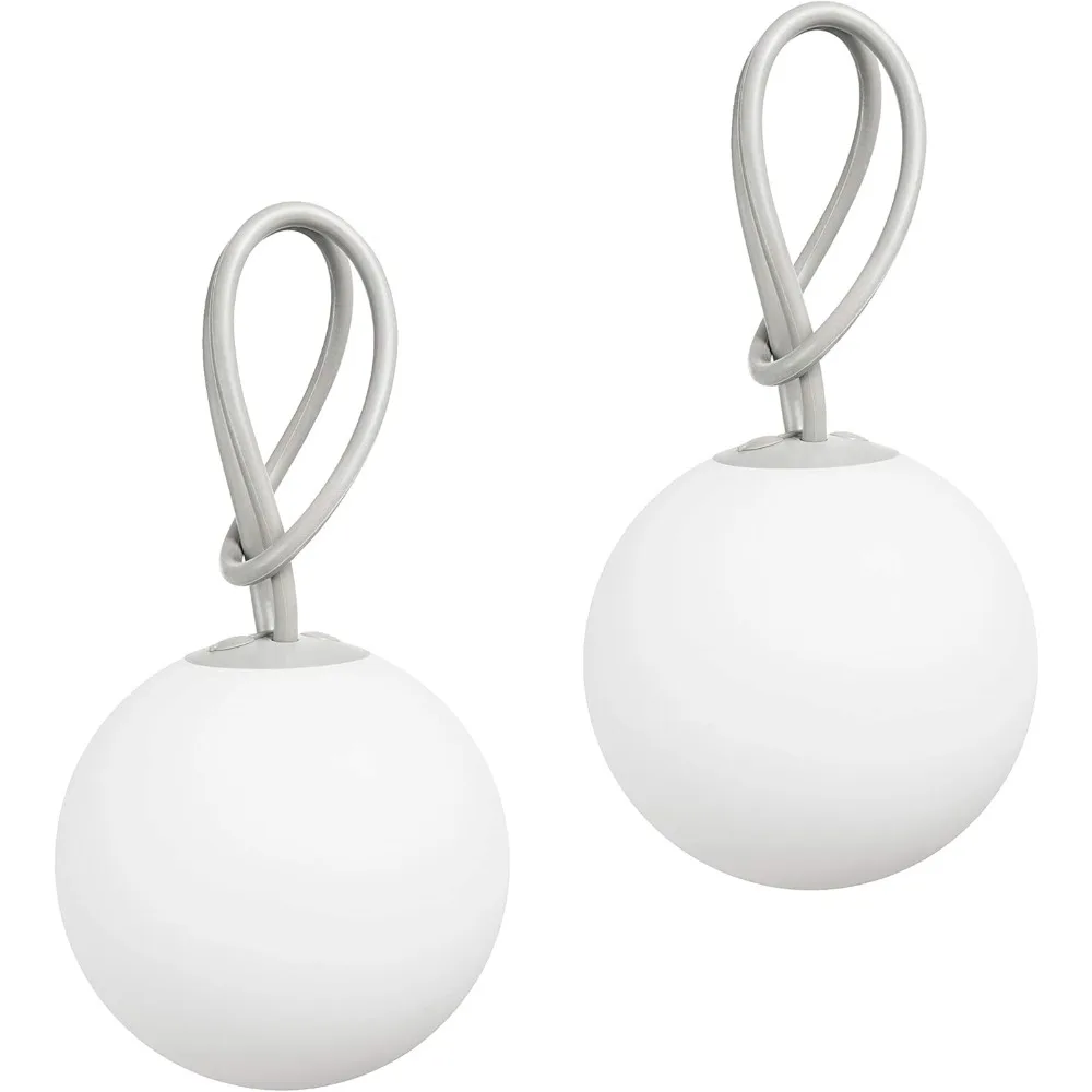 

New Upgraded BOL-LTGRY-2PK Bolleke 2 Pack Hanging Lamp, Light Grey