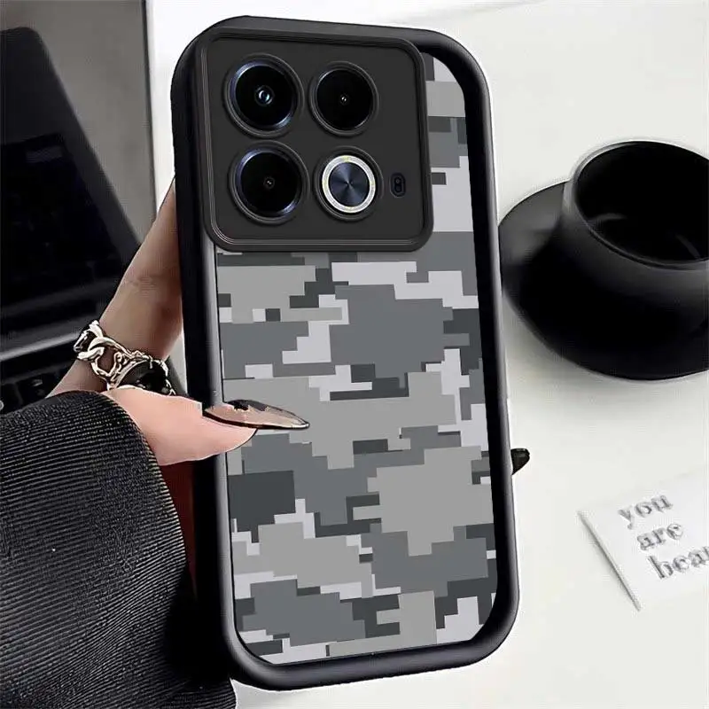 Note40 Pixel Style Sky Eye Ladder Phone Case For Infinix Note 40Pro 30 30Pro 30VIP 12 12Pro Smart 8 7 6 Zero 30  Cover