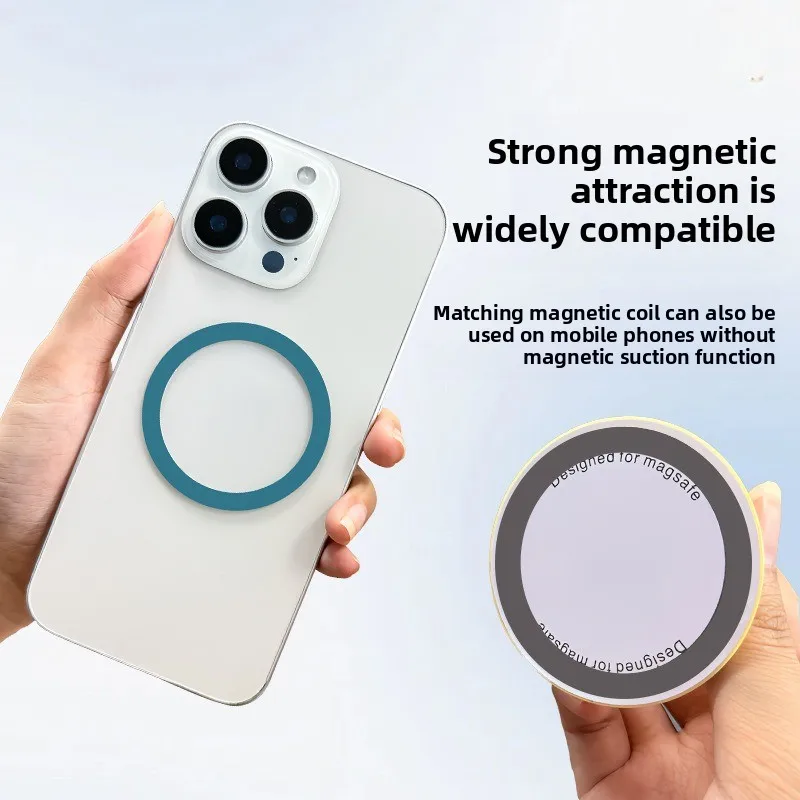 Pour Magsafe magnétique mignon bonbons rétractable Airbag support Ins solide rond téléphone poignée support sans fil charge doigt