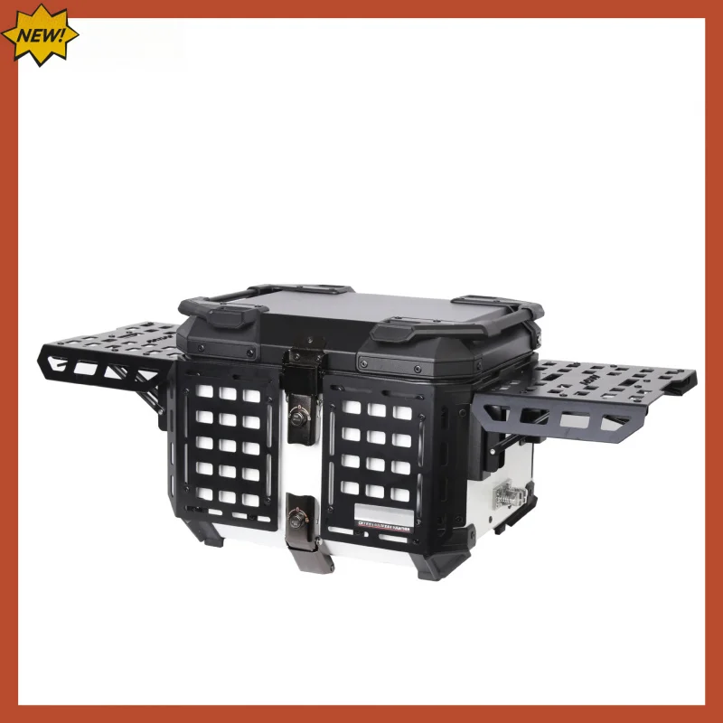 

Многофункциональная броня 45л, черно-белый алюминиевый сплав, хвостовая коробка для мотоцикла, скутер, багажник электромобиля