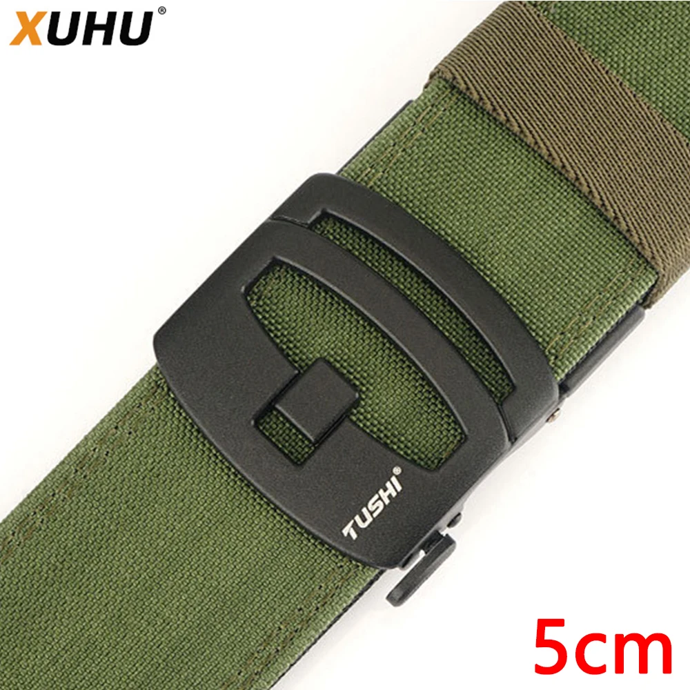 

New 2 inches Hard Gun Belt for Men and Women Alloy Automatic Buckle Tactical Outdoor Belt 1100D Nylon Military IPSC Belt Male