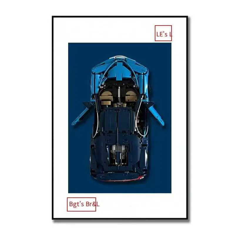 NEW Wall Mount Display box Photo Frame Suitable for LEGO 42083 Techni Bugatti Chiron building block car model Display Wallboard
