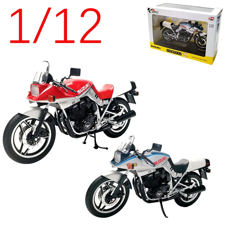 

Diecast 1/12 Suzuki Sword Motorcycle GSX1100S Alloy Model Cars Collectible Play Vehicles