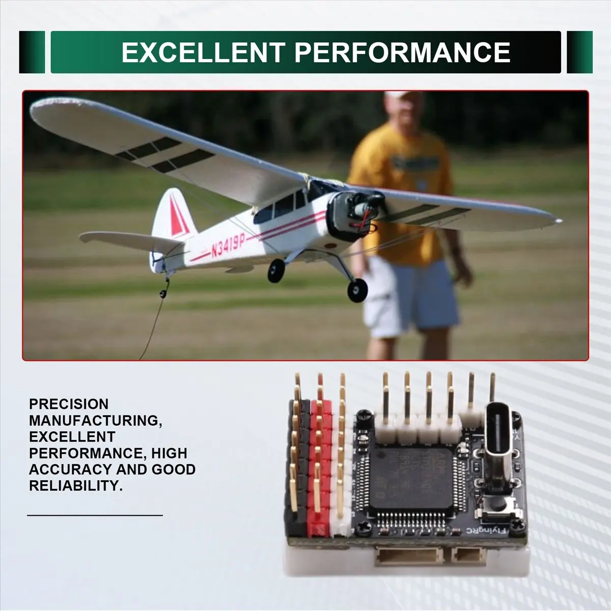 F4Wing Mini MK1 Flight Controller STM32F405 with BEC Supports AP//INAV Firmware for Micro-Type Fixed-Wing Aircraft