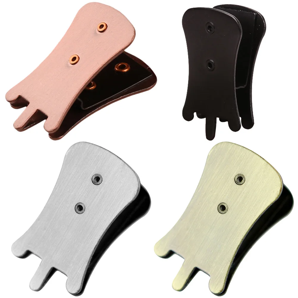 

4pcs Erhu Mute Metal Portable Clip-On Lightweight Durable Practice Tool Adjustable Violin Sound Control Accessory