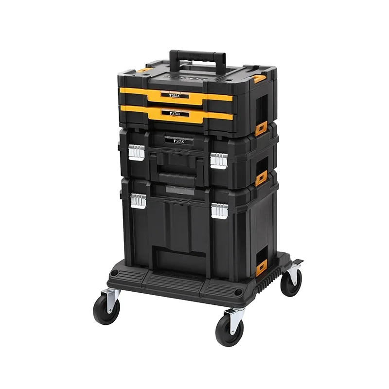 DEWALT DWST1-71229 T-Stak Cart Trolley Wheeled Carrier TSTAK IP54 Mobile Storage Box Dewalt TSTAK CART