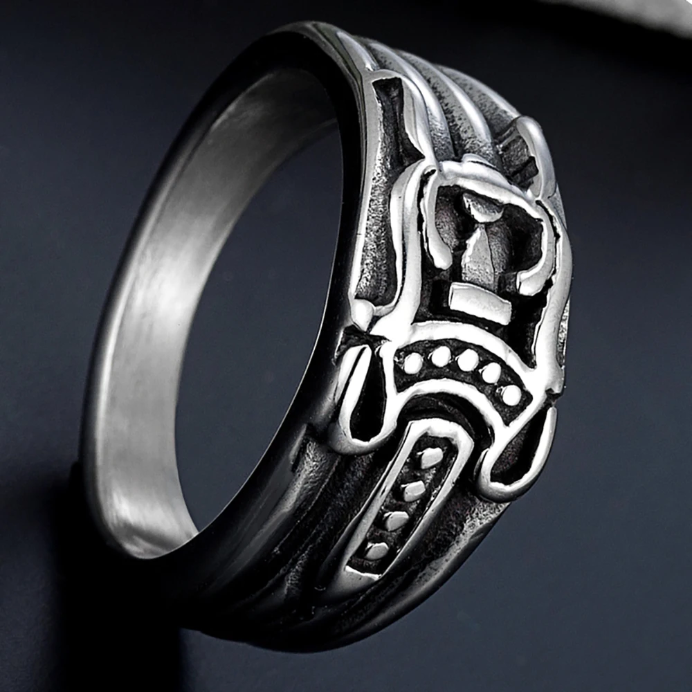 High Quality Stainless Steel Anchor Ring For Men Women Jewelry Vintage Anchor Punk Rock Fashion Accessories Party Gift Wholesale