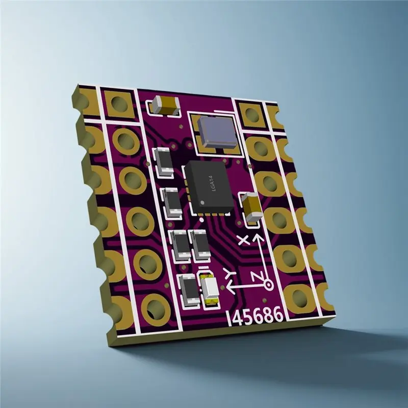 ICM45686 وحدة استشعار IMU ذات 6 محاور لـ Slimevr جهاز تعقب كامل الجسم مع مذبذب كريستال خارجي يدعم SPI/I2C-Y41A