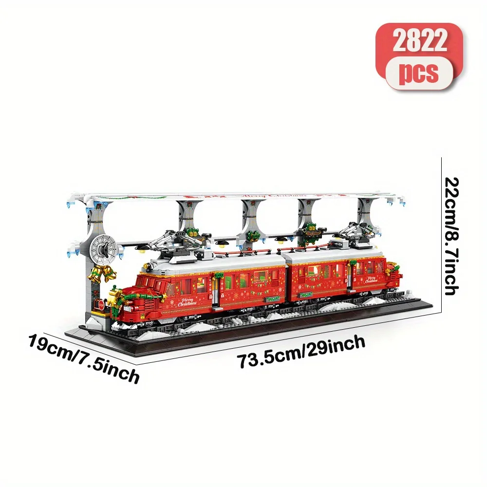 MOC 2822pcs Train Model Building Blocks Set Create Adorable Masterpieces for Room Decoration Perfect Birthday Gifts
