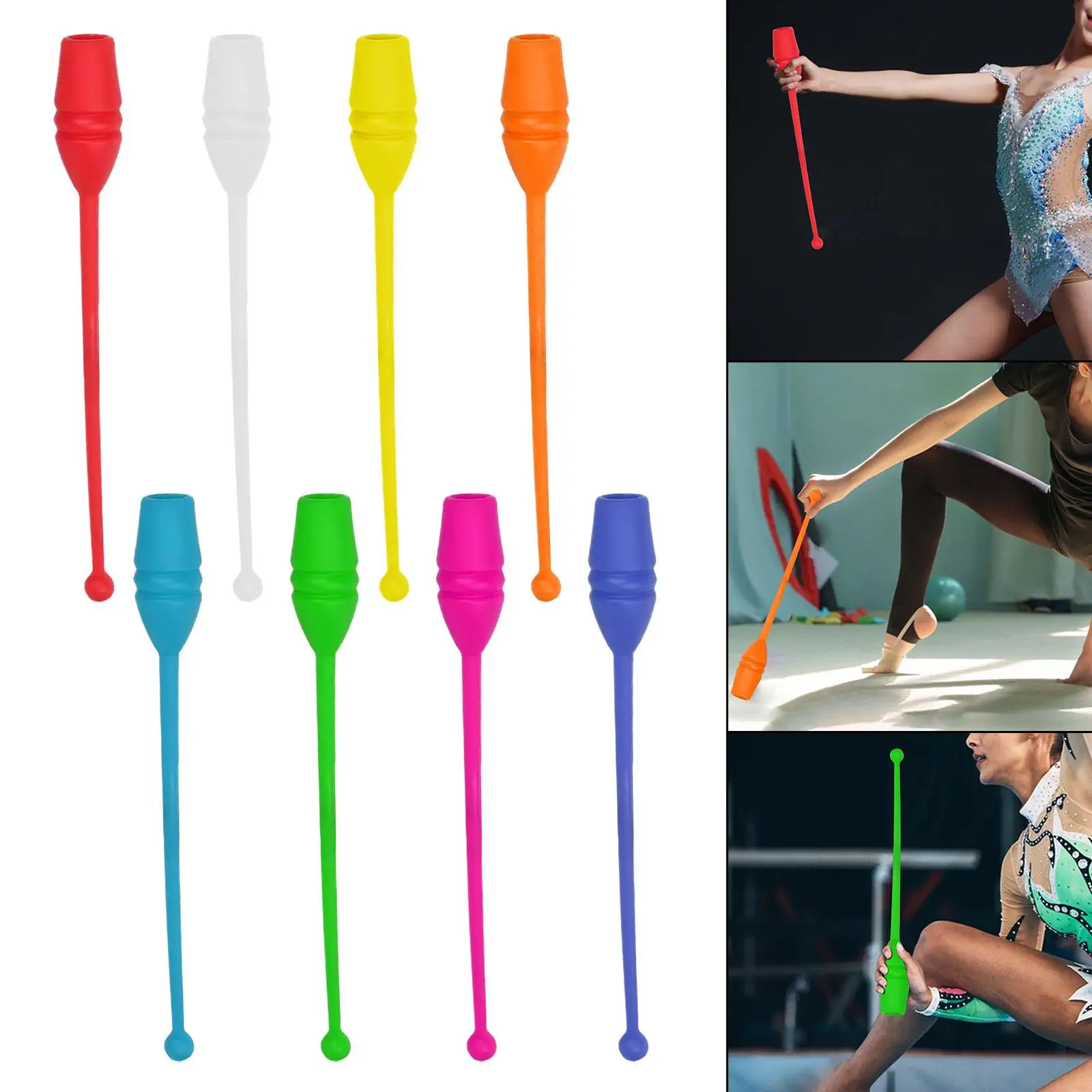 Rhythmic Gymnastics Club 17.7'' Convenient Practical Sturdy Dance Prop Multifunction Training Equipment for Girls Competition