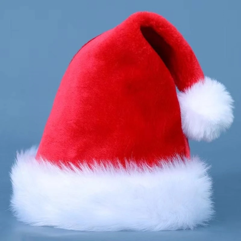634C Santa Hat Santa Beard Santa Eyeglasses Adult Santa Costume Accessories for Men Women Christmas Party Photography