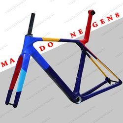 SLR 9 GEN 8 New All Inner Cable Disc Road Carbon Frame T1000 Carbon Road Bike Frame Max Tire 700x32C Racing Bicycle Frameset